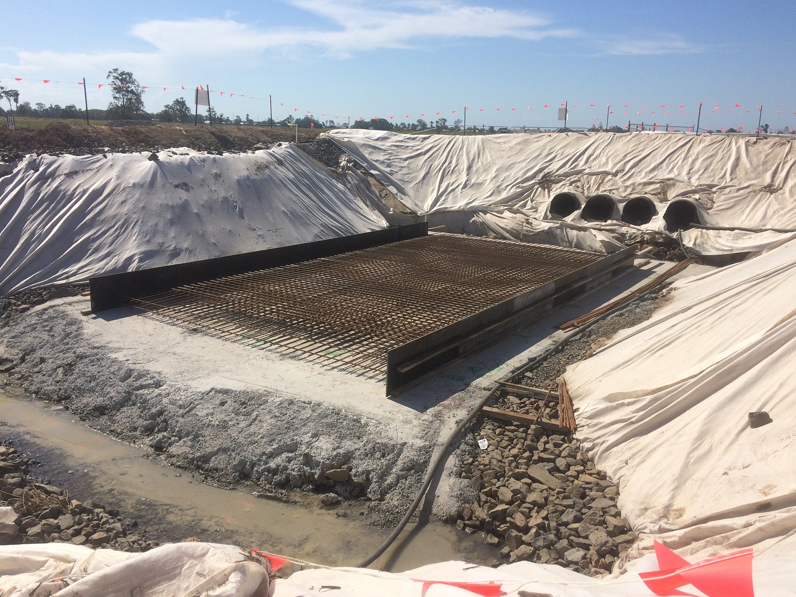Large culverts were constructed in environmentally sensitive areas